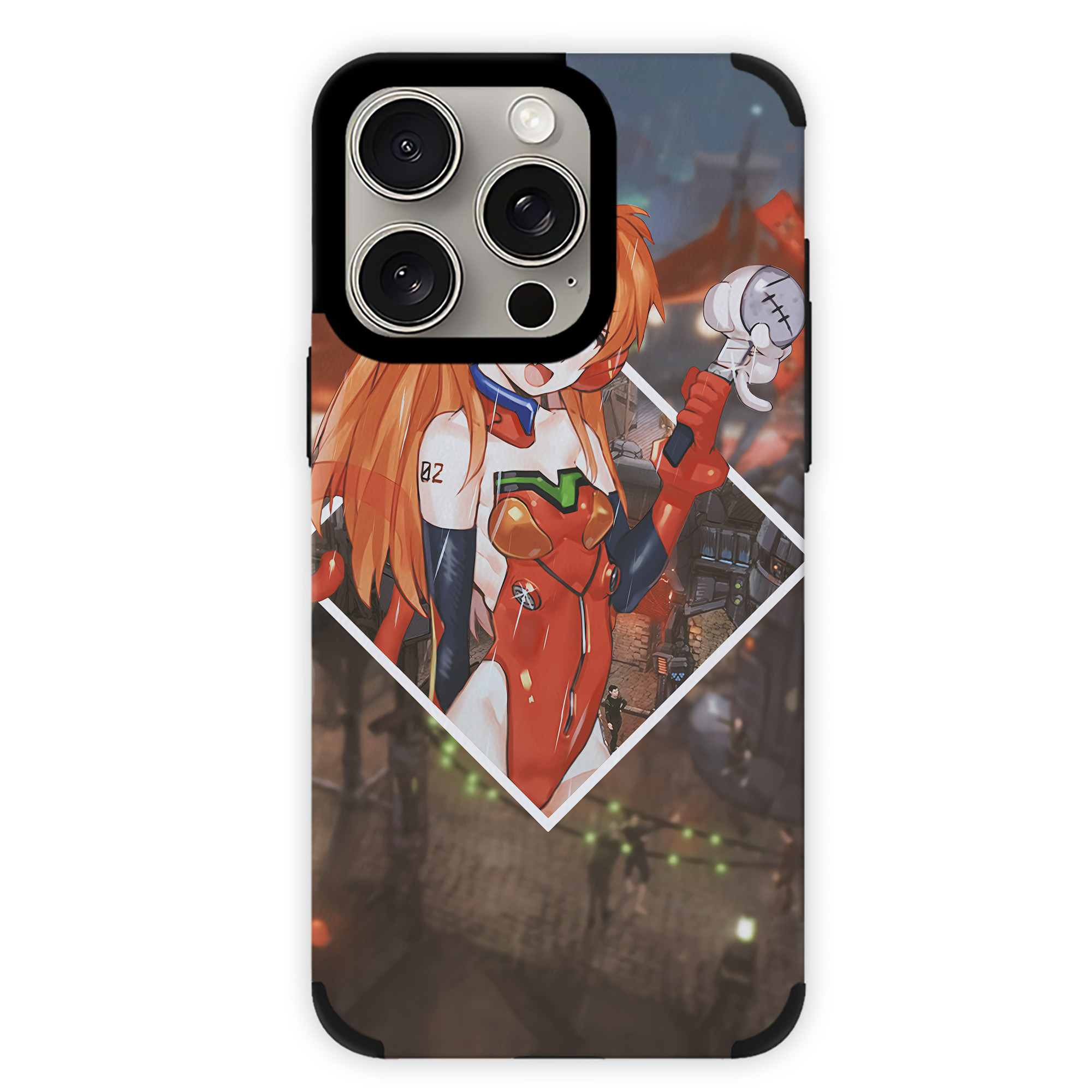 （画像用） EVA 新世紀エヴァンゲリオン 【iPhone15ProMax対応】 PUレザー スマホケース 耐衝撃＆黄変防止