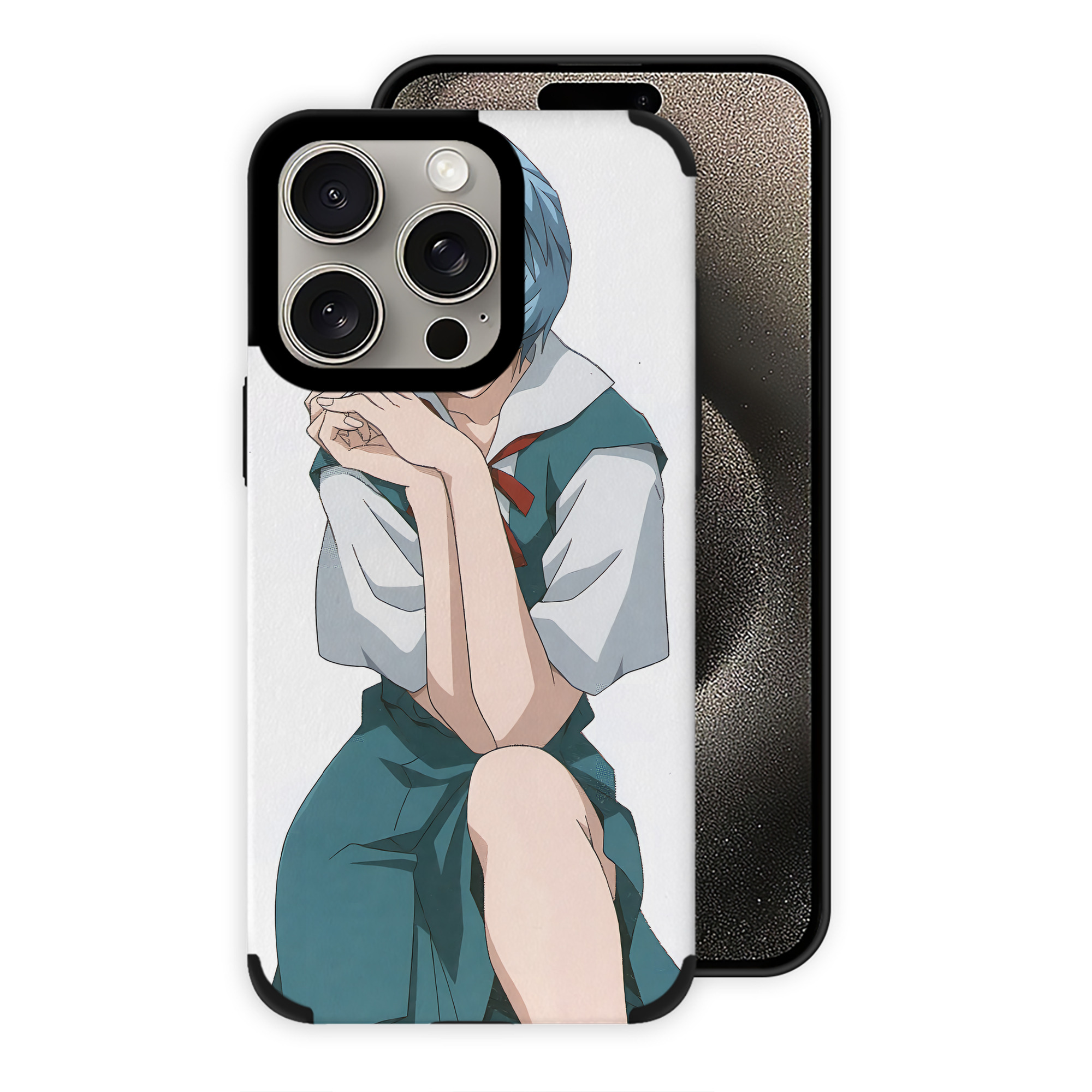 （画像用） EVA 新世紀エヴァンゲリオン 【iPhone15ProMax対応】 PUレザー スマホケース 耐衝撃＆黄変防止