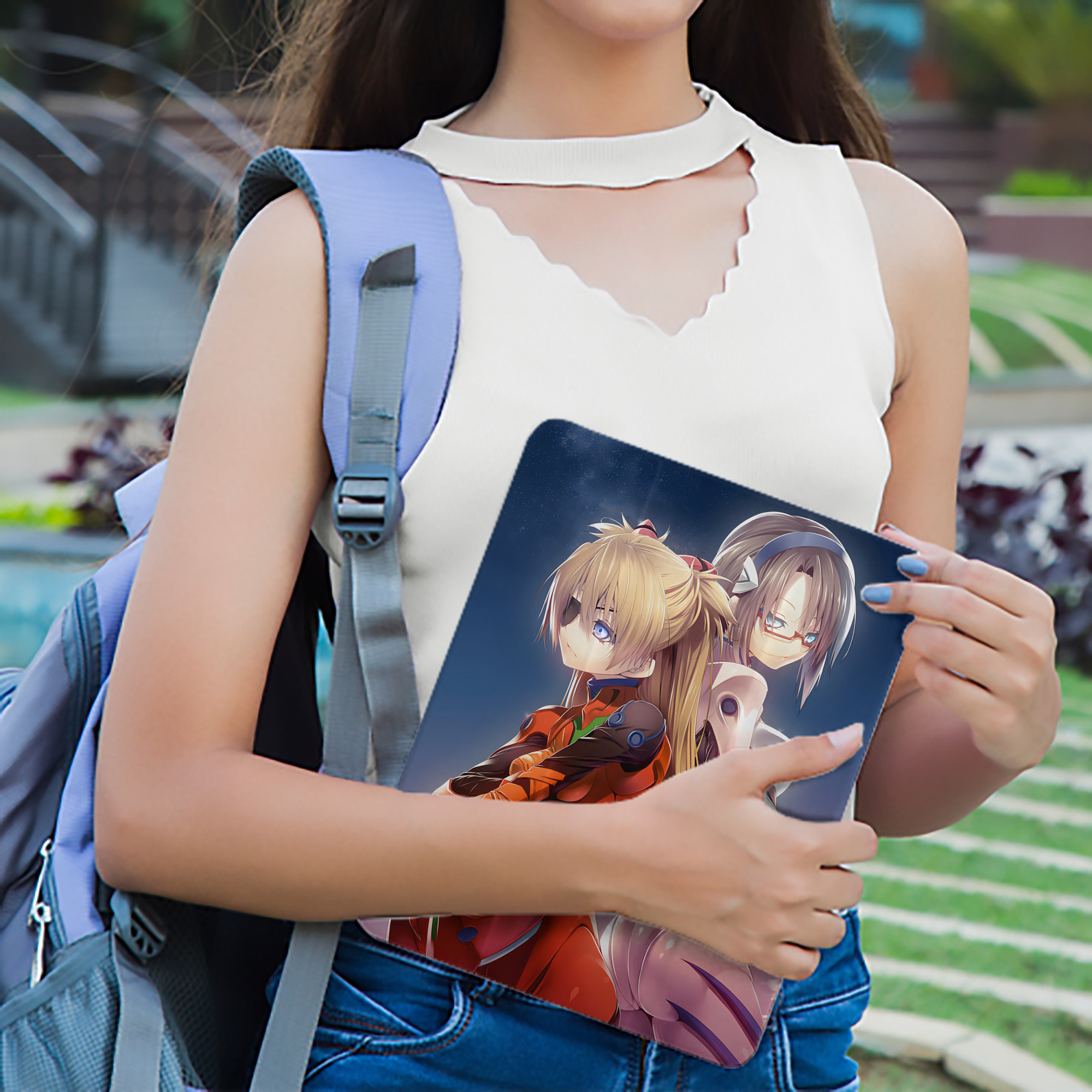 EVA 新世紀エヴァンゲリオン IPad ケース ペン収納付き 三つ折りスタンド PUレザー×シリコン 対応機種9.5/10.5/10.9インチ