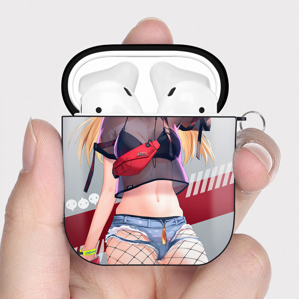 （画像用） EVA 新世紀エヴァンゲリオン AirPods 第2世代保護ケース ハードシェル ブラック 耐衝撃・防指紋・カラビナ付き