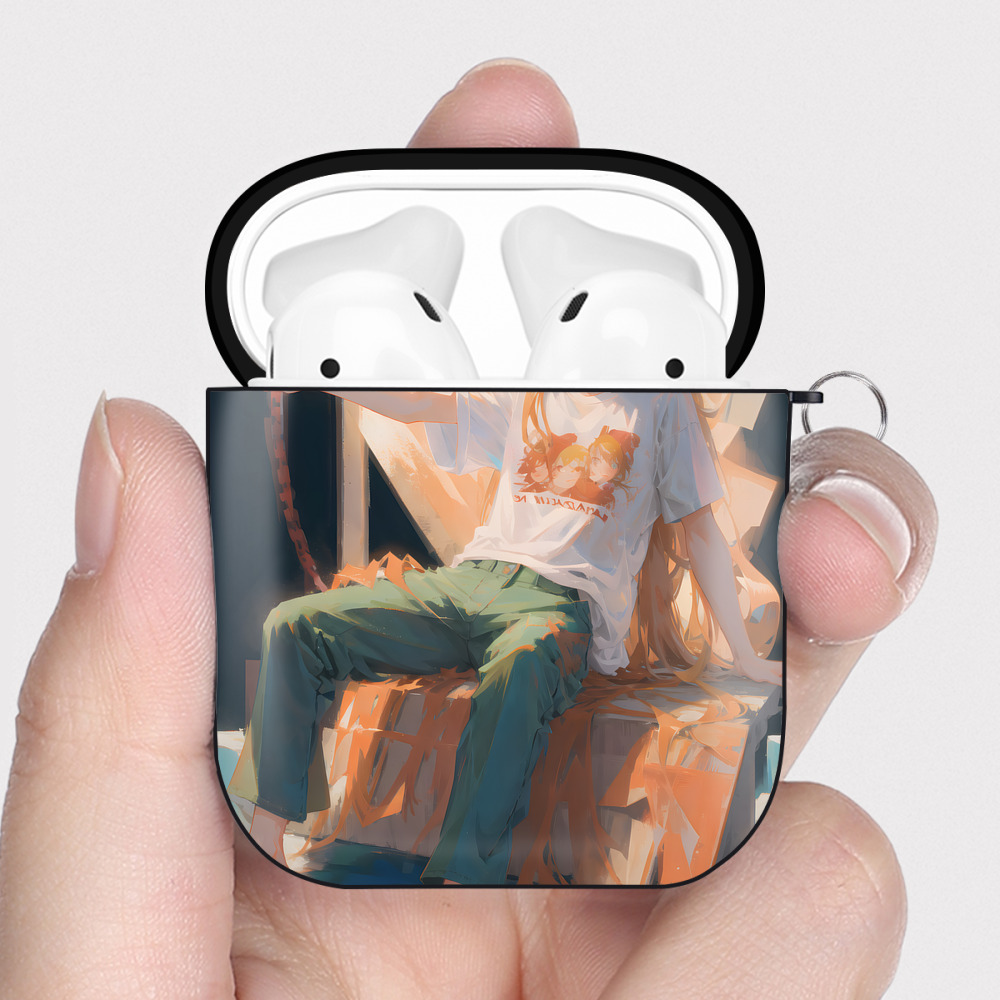 （画像用） EVA 新世紀エヴァンゲリオン AirPods 第2世代保護ケース ハードシェル ブラック 耐衝撃・防指紋・カラビナ付き