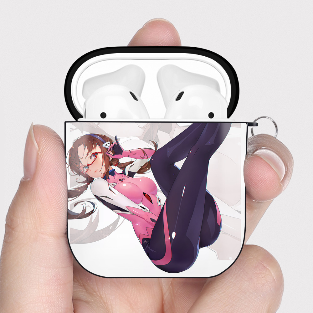 （画像用） EVA 新世紀エヴァンゲリオン AirPods 第2世代保護ケース ハードシェル ブラック 耐衝撃・防指紋・カラビナ付き