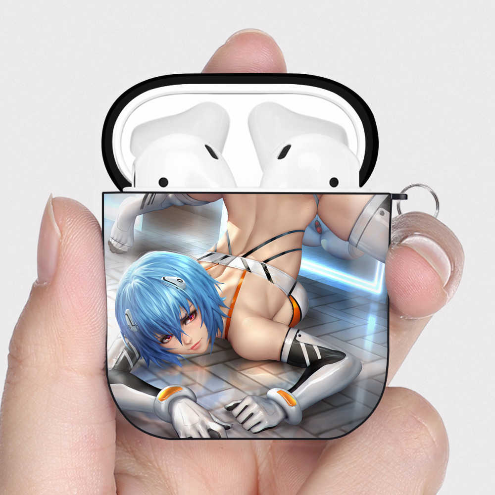 （画像用） EVA 新世紀エヴァンゲリオン AirPods 第2世代保護ケース ハードシェル ブラック 耐衝撃・防指紋・カラビナ付き