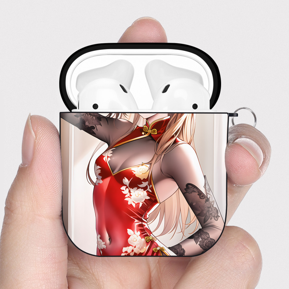 （画像用） EVA 新世紀エヴァンゲリオン AirPods 第2世代保護ケース ハードシェル ブラック 耐衝撃・防指紋・カラビナ付き