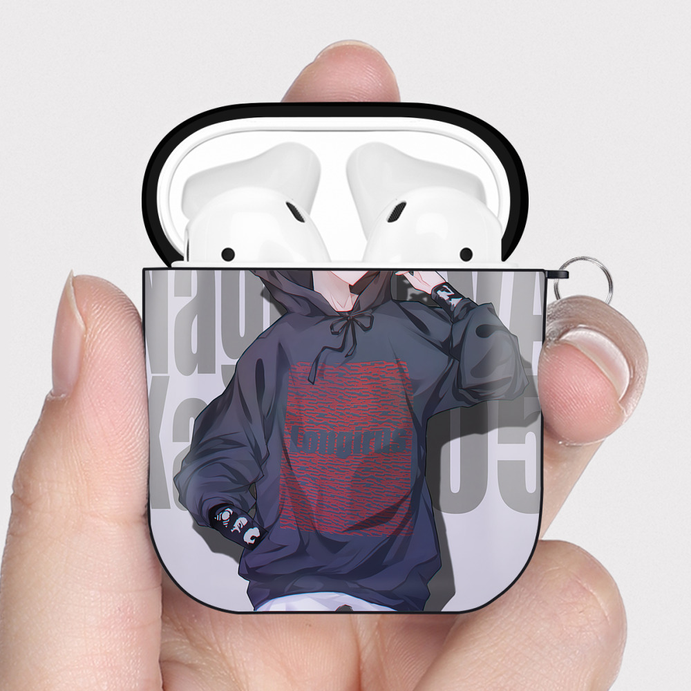 （画像用） EVA 新世紀エヴァンゲリオン AirPods 第2世代保護ケース ハードシェル ブラック 耐衝撃・防指紋・カラビナ付き