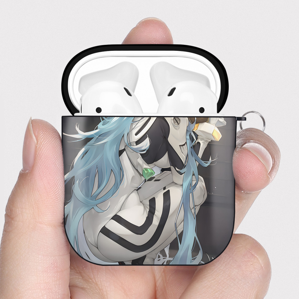 （画像用） EVA 新世紀エヴァンゲリオン AirPods 第2世代保護ケース ハードシェル ブラック 耐衝撃・防指紋・カラビナ付き