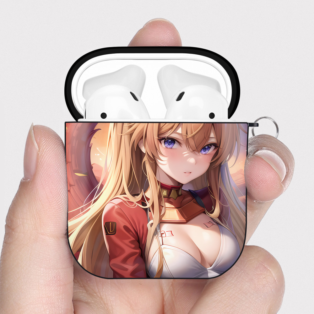 （画像用） EVA 新世紀エヴァンゲリオン AirPods 第2世代保護ケース ハードシェル ブラック 耐衝撃・防指紋・カラビナ付き