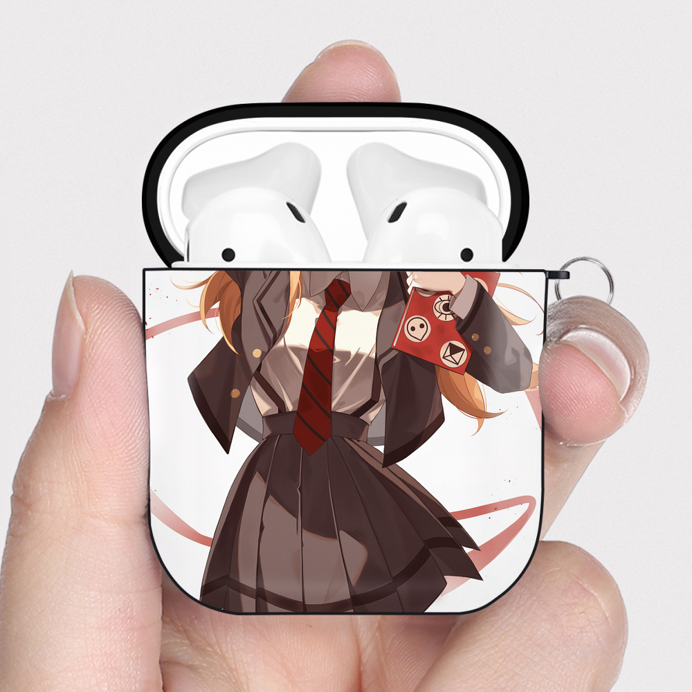 （画像用） EVA 新世紀エヴァンゲリオン AirPods 第2世代保護ケース ハードシェル ブラック 耐衝撃・防指紋・カラビナ付き