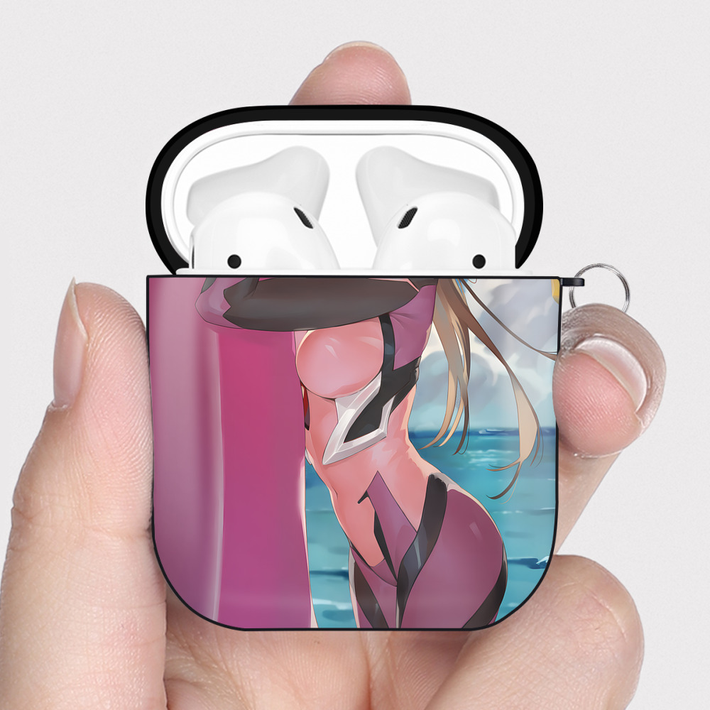 （画像用） EVA 新世紀エヴァンゲリオン AirPods 第2世代保護ケース ハードシェル ブラック 耐衝撃・防指紋・カラビナ付き