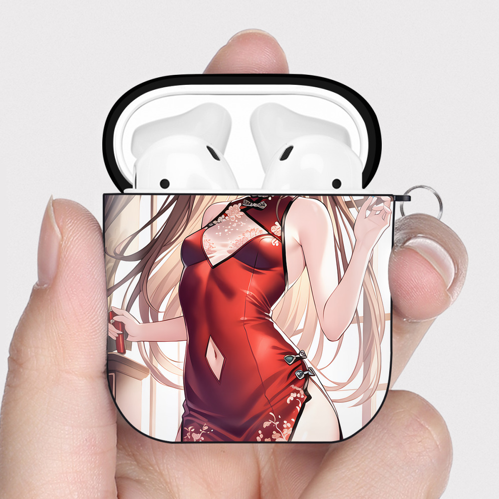 （画像用） EVA 新世紀エヴァンゲリオン AirPods 第2世代保護ケース ハードシェル ブラック 耐衝撃・防指紋・カラビナ付き