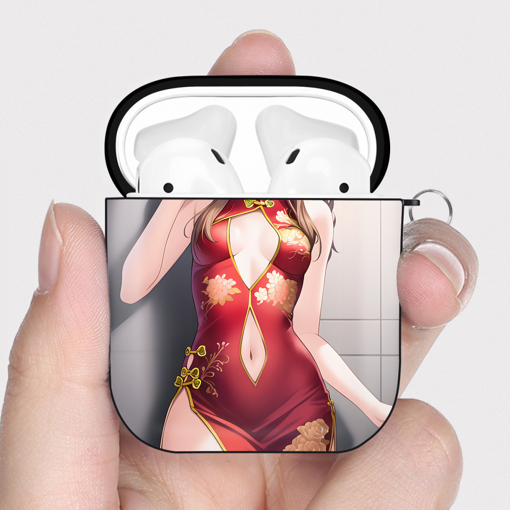 （画像用） EVA 新世紀エヴァンゲリオン AirPods 第2世代保護ケース ハードシェル ブラック 耐衝撃・防指紋・カラビナ付き