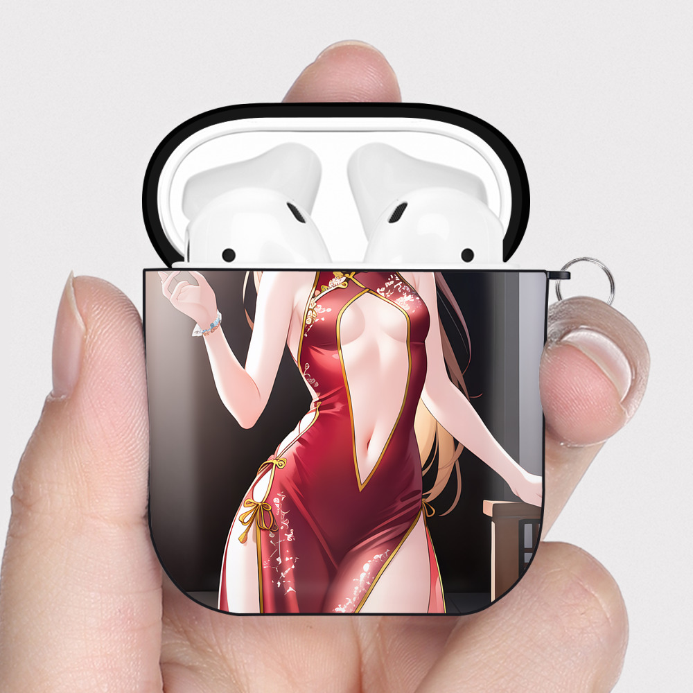 （画像用） EVA 新世紀エヴァンゲリオン AirPods 第2世代保護ケース ハードシェル ブラック 耐衝撃・防指紋・カラビナ付き