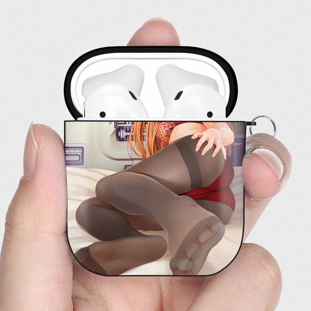 （画像用） EVA 新世紀エヴァンゲリオン AirPods 第2世代保護ケース ハードシェル ブラック 耐衝撃・防指紋・カラビナ付き