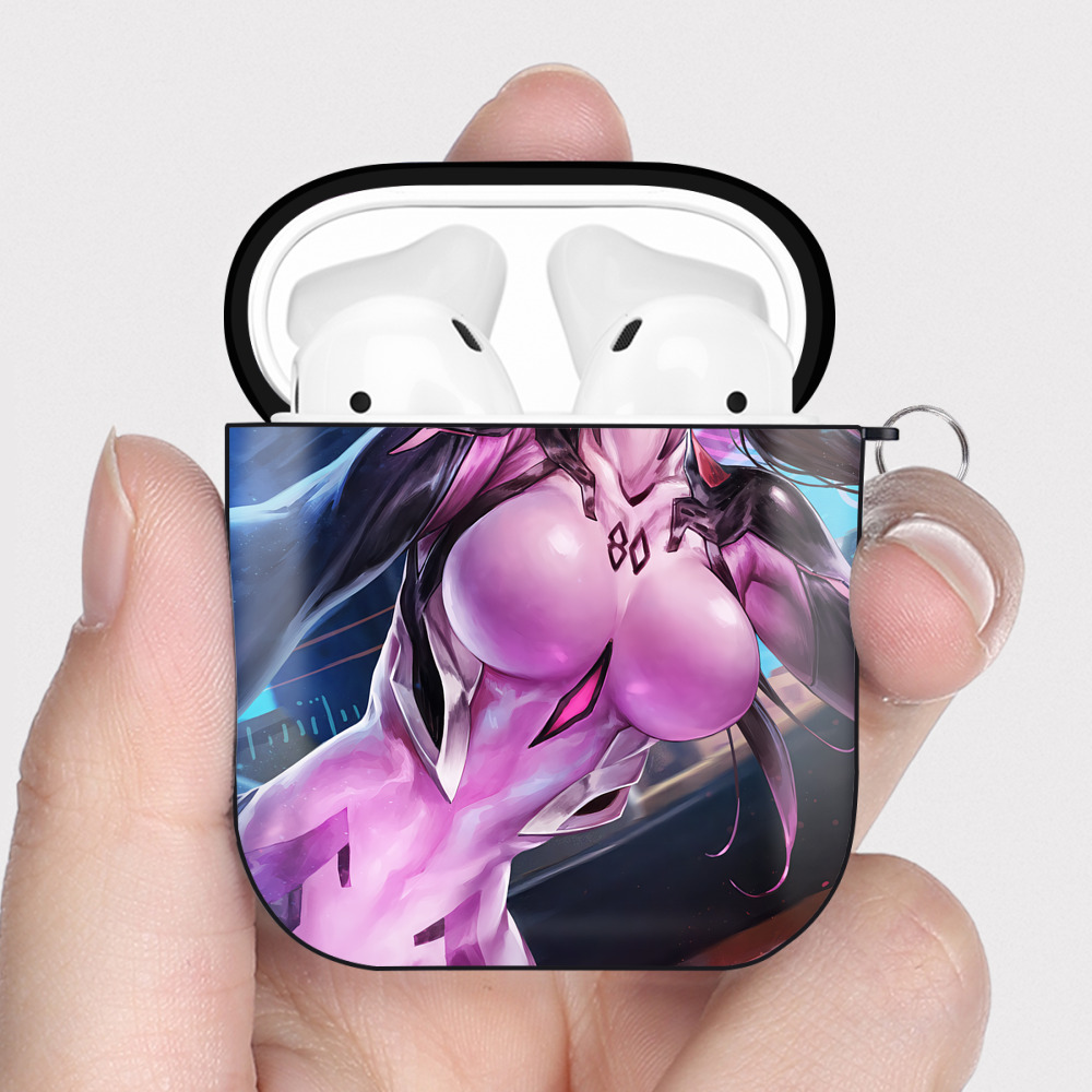 （画像用） EVA 新世紀エヴァンゲリオン AirPods 第2世代保護ケース ハードシェル ブラック 耐衝撃・防指紋・カラビナ付き