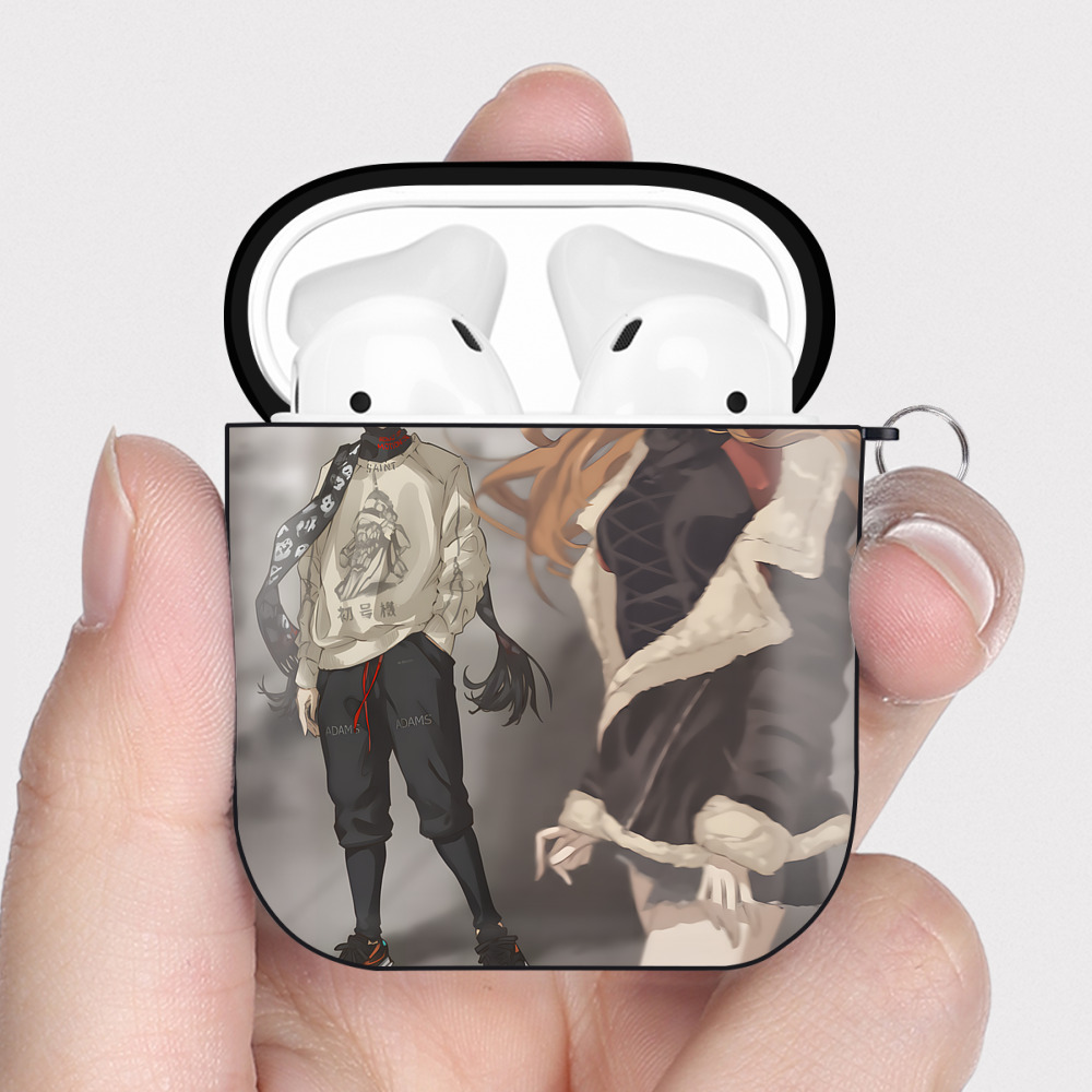 （画像用） EVA 新世紀エヴァンゲリオン AirPods 第2世代保護ケース ハードシェル ブラック 耐衝撃・防指紋・カラビナ付き