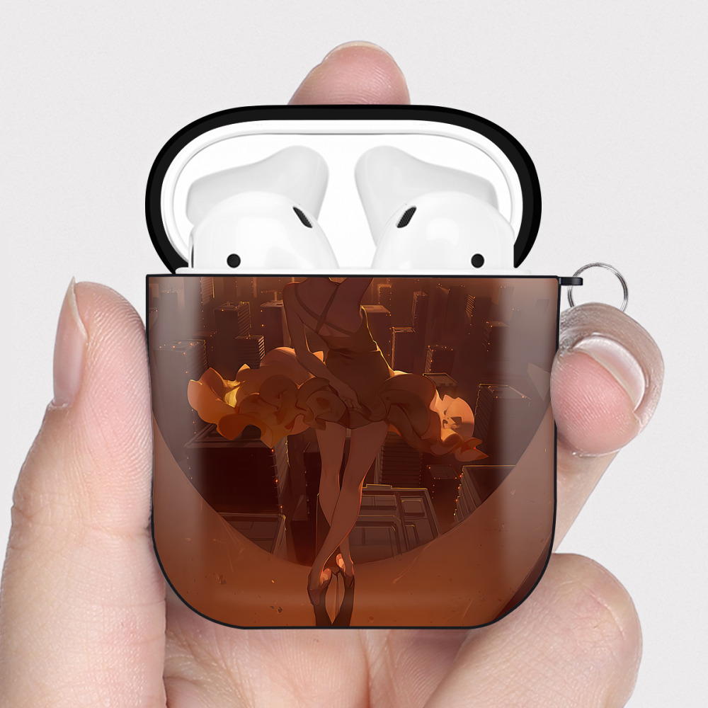 （画像用） EVA 新世紀エヴァンゲリオン AirPods 第2世代保護ケース ハードシェル ブラック 耐衝撃・防指紋・カラビナ付き