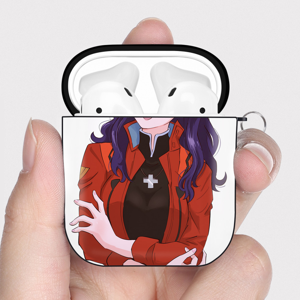 （画像用） EVA 新世紀エヴァンゲリオン AirPods 第2世代保護ケース ハードシェル ブラック 耐衝撃・防指紋・カラビナ付き