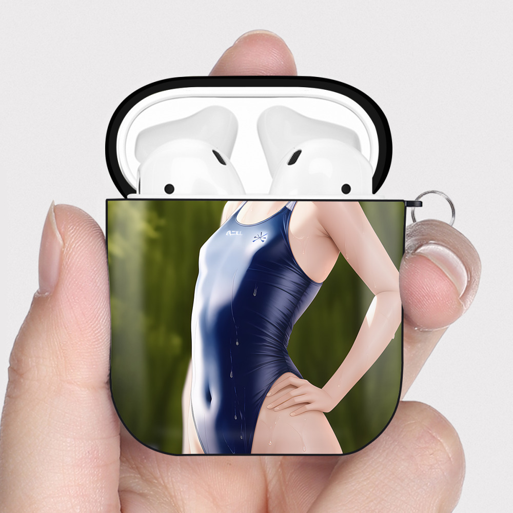 （画像用） EVA 新世紀エヴァンゲリオン AirPods 第2世代保護ケース ハードシェル ブラック 耐衝撃・防指紋・カラビナ付き
