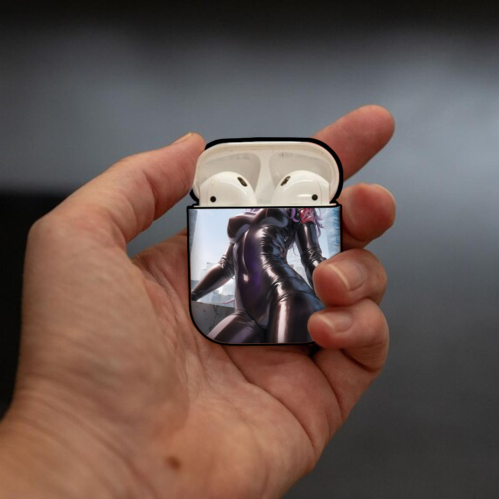 EVA 新世紀エヴァンゲリオン AirPods 第2世代保護ケース ハードシェル ブラック 耐衝撃・防指紋・カラビナ付き