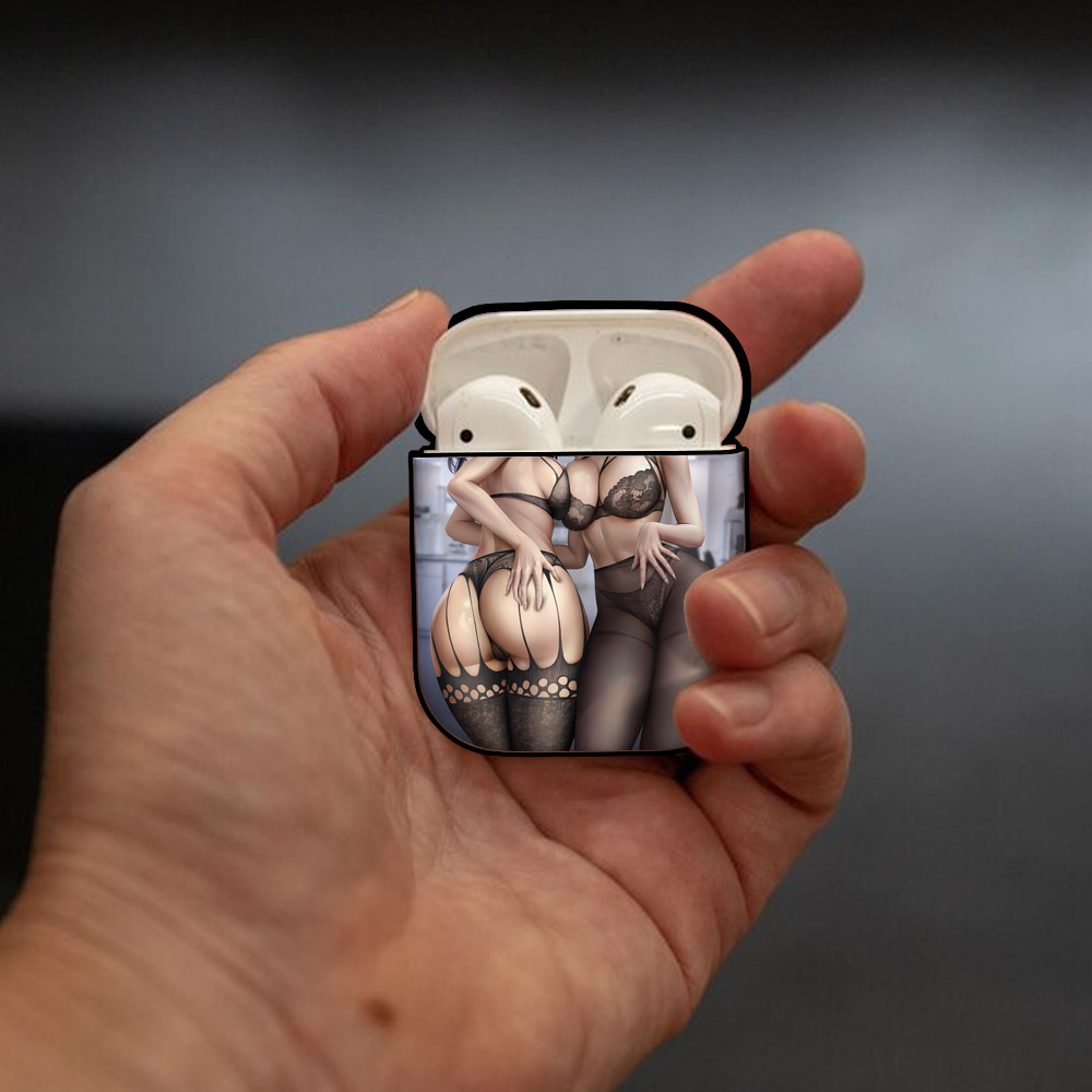 EVA 新世紀エヴァンゲリオン AirPods 第2世代保護ケース ハードシェル ブラック 耐衝撃・防指紋・カラビナ付き