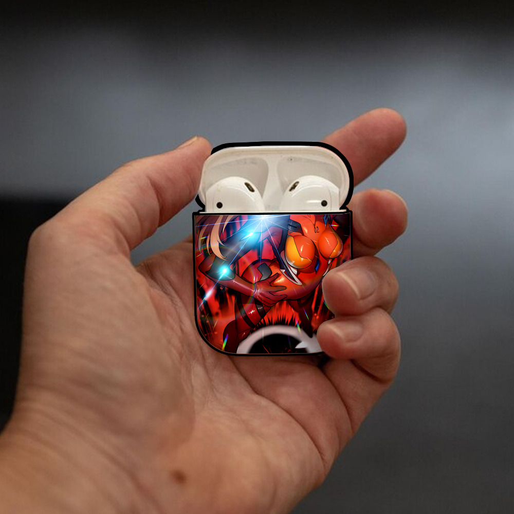 EVA 新世紀エヴァンゲリオン AirPods 第2世代保護ケース ハードシェル ブラック 耐衝撃・防指紋・カラビナ付き
