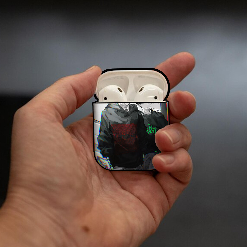 EVA 新世紀エヴァンゲリオン AirPods 第2世代保護ケース ハードシェル ブラック 耐衝撃・防指紋・カラビナ付き