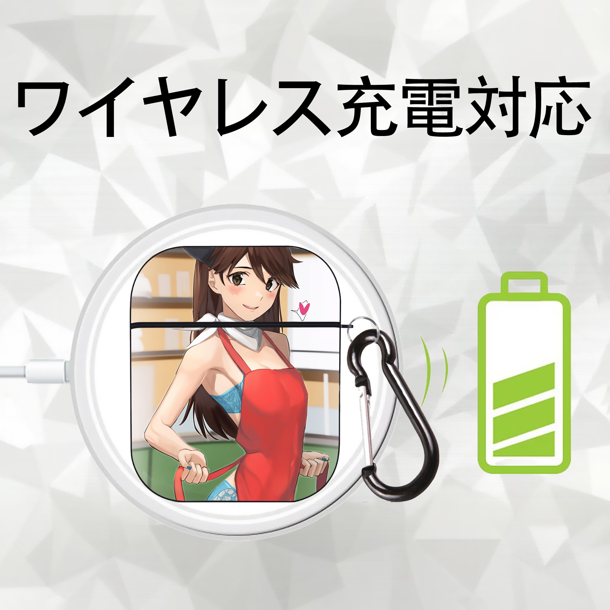 EVA 新世紀エヴァンゲリオン AirPods 第2世代保護ケース ハードシェル ブラック 耐衝撃・防指紋・カラビナ付き