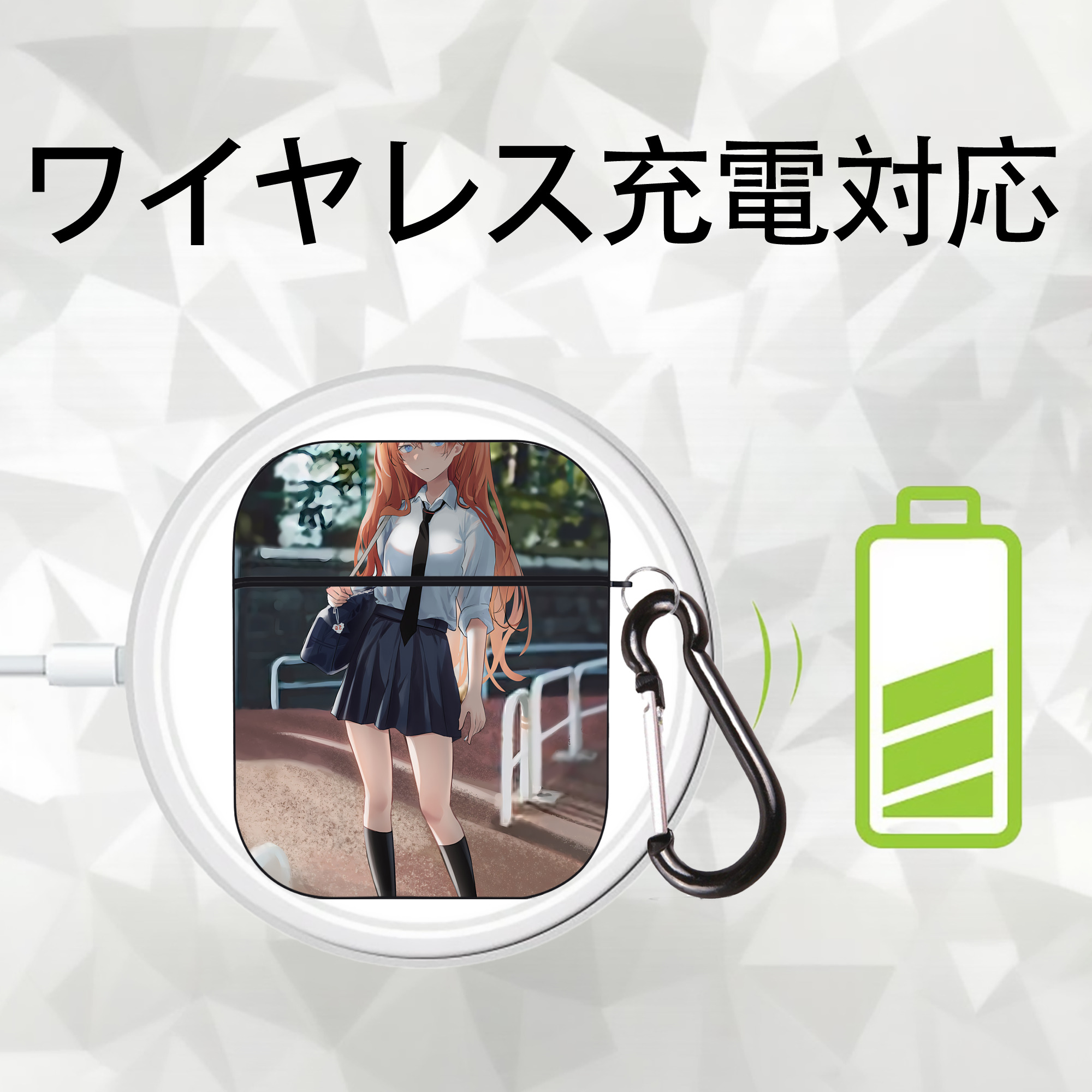 EVA 新世紀エヴァンゲリオン AirPods 第2世代保護ケース ハードシェル ブラック 耐衝撃・防指紋・カラビナ付き
