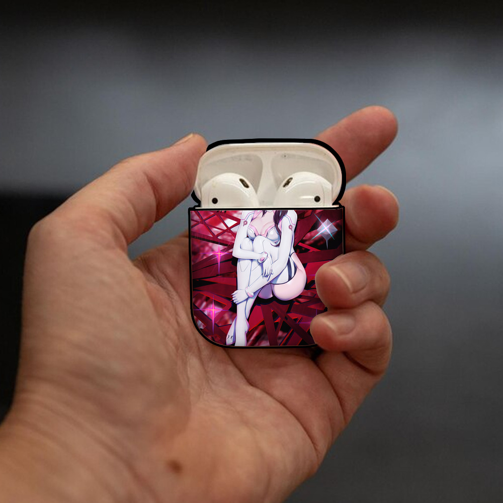 EVA 新世紀エヴァンゲリオン AirPods 第2世代保護ケース ハードシェル ブラック 耐衝撃・防指紋・カラビナ付き