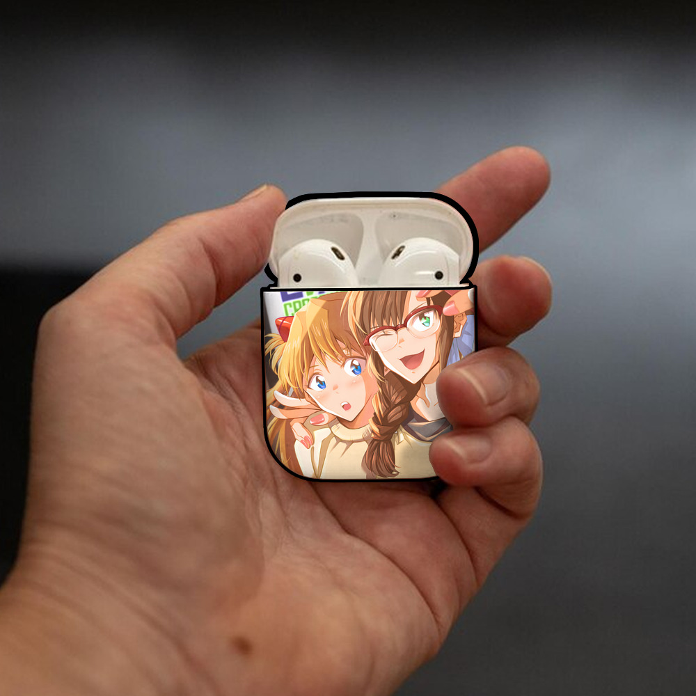EVA 新世紀エヴァンゲリオン AirPods 第2世代保護ケース ハードシェル ブラック 耐衝撃・防指紋・カラビナ付き