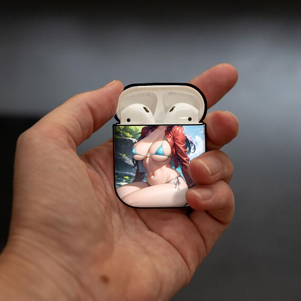 EVA 新世紀エヴァンゲリオン AirPods 第2世代保護ケース ハードシェル ブラック 耐衝撃・防指紋・カラビナ付き