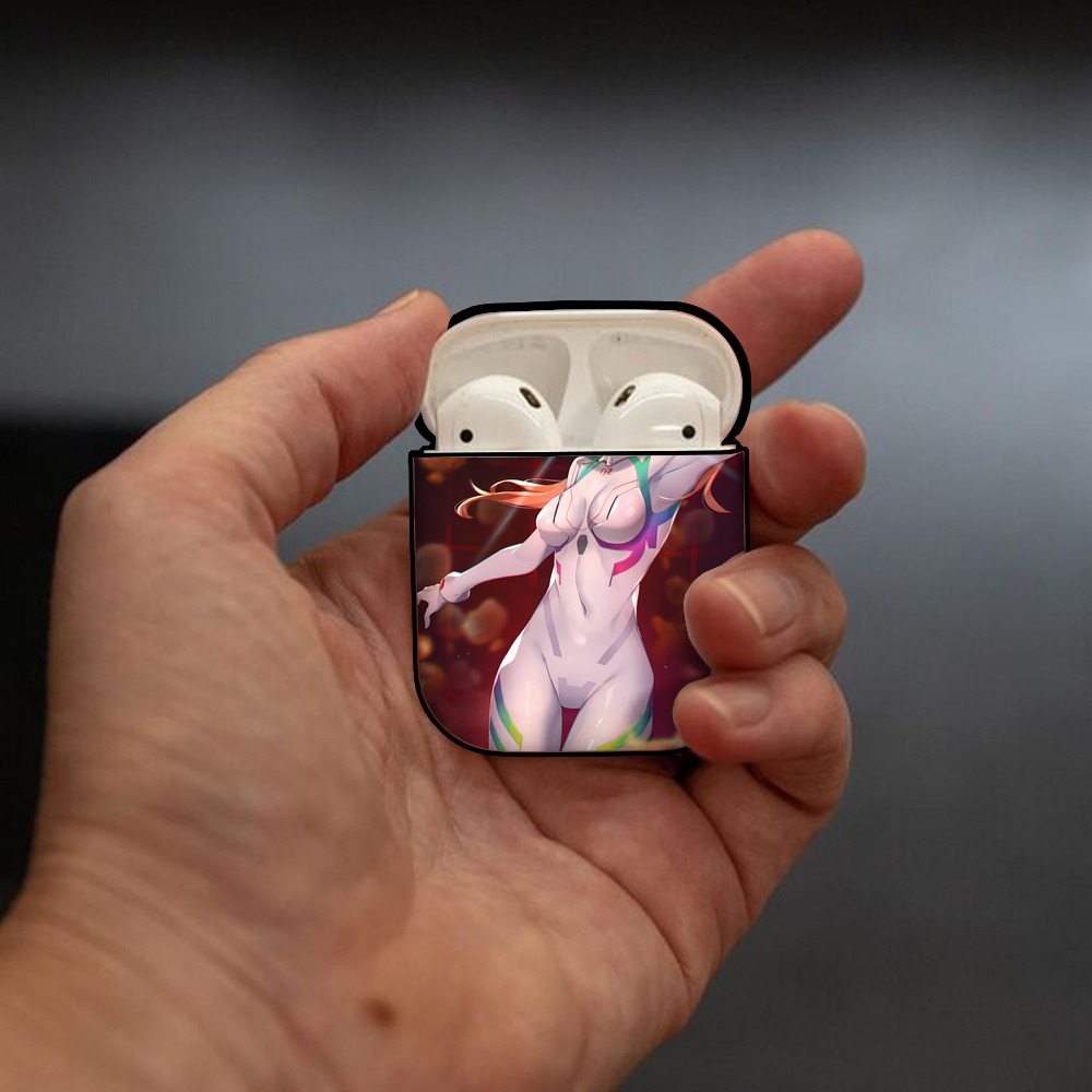 EVA 新世紀エヴァンゲリオン AirPods 第2世代保護ケース ハードシェル ブラック 耐衝撃・防指紋・カラビナ付き