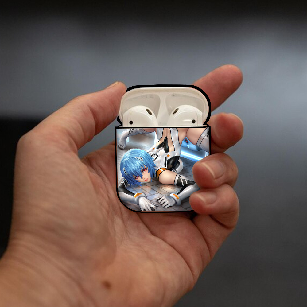 EVA 新世紀エヴァンゲリオン AirPods 第2世代保護ケース ハードシェル ブラック 耐衝撃・防指紋・カラビナ付き