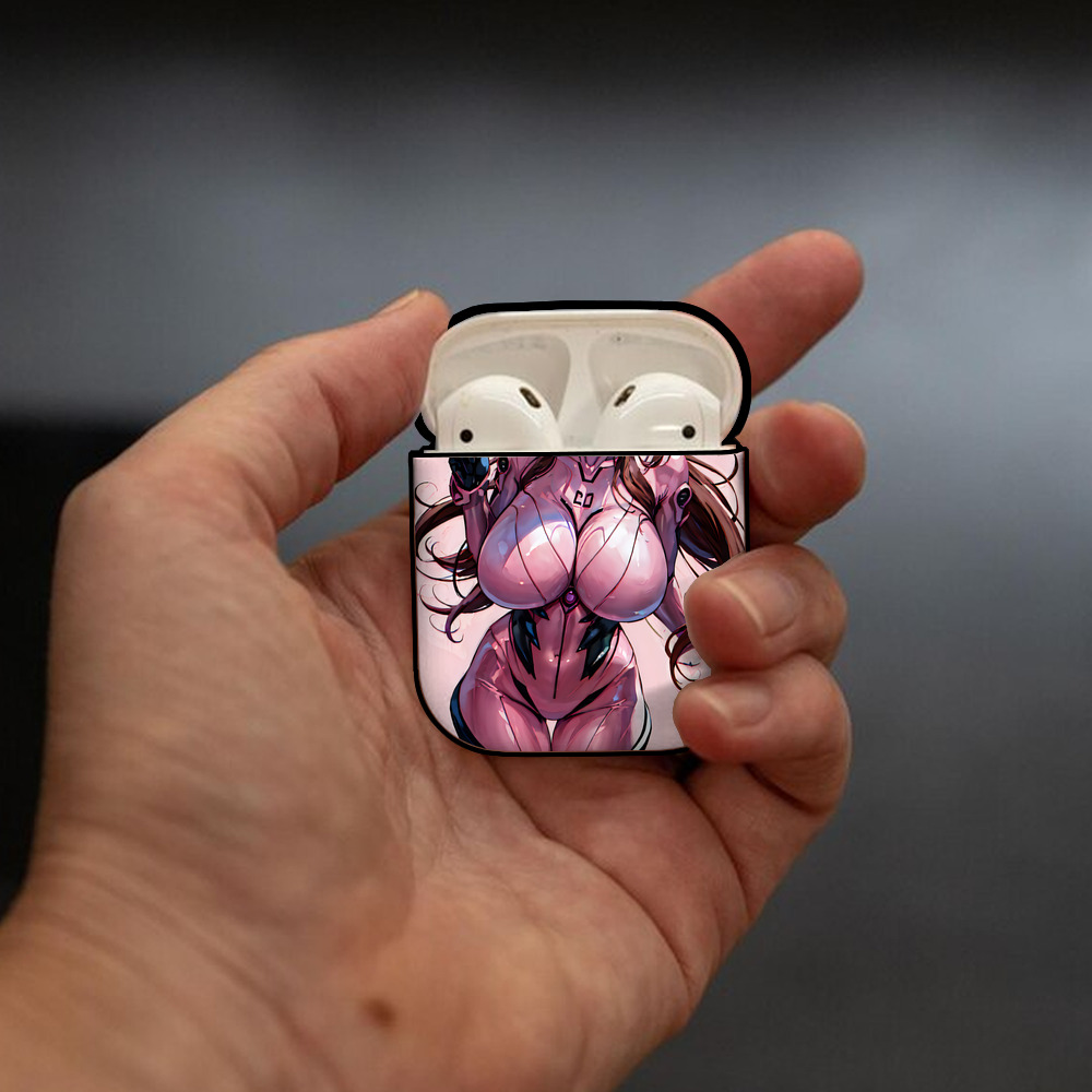 EVA 新世紀エヴァンゲリオン AirPods 第2世代保護ケース ハードシェル ブラック 耐衝撃・防指紋・カラビナ付き