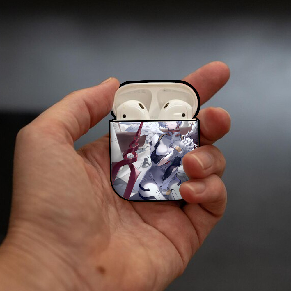 EVA 新世紀エヴァンゲリオン AirPods 第2世代保護ケース ハードシェル ブラック 耐衝撃・防指紋・カラビナ付き