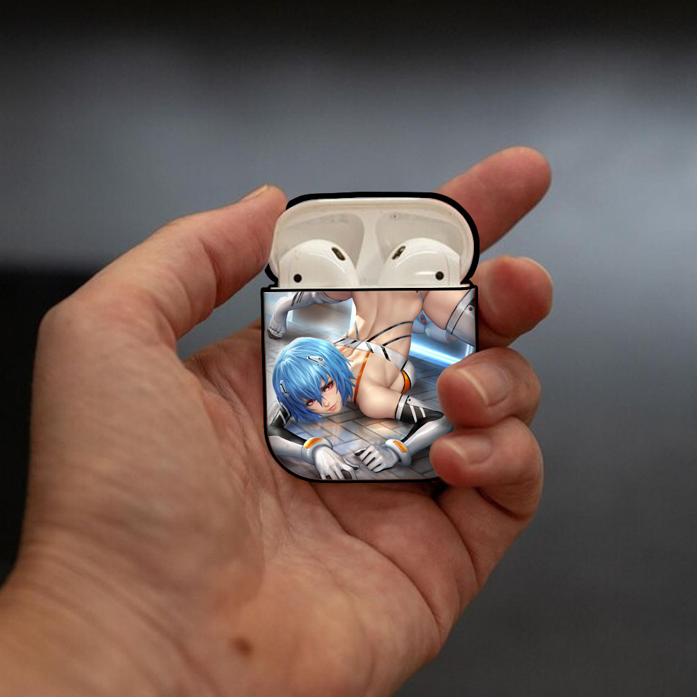 EVA 新世紀エヴァンゲリオン AirPods 第2世代保護ケース ハードシェル ブラック 耐衝撃・防指紋・カラビナ付き