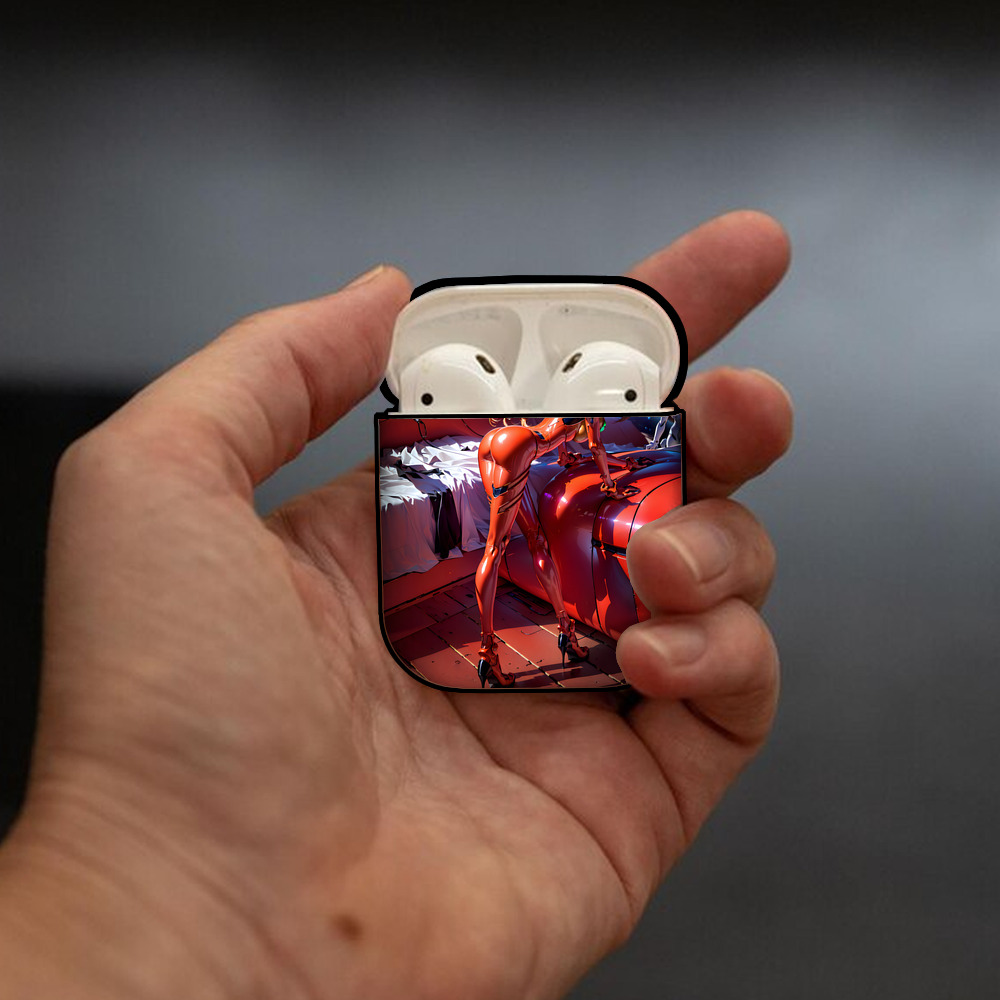 EVA 新世紀エヴァンゲリオン AirPods 第2世代保護ケース ハードシェル ブラック 耐衝撃・防指紋・カラビナ付き