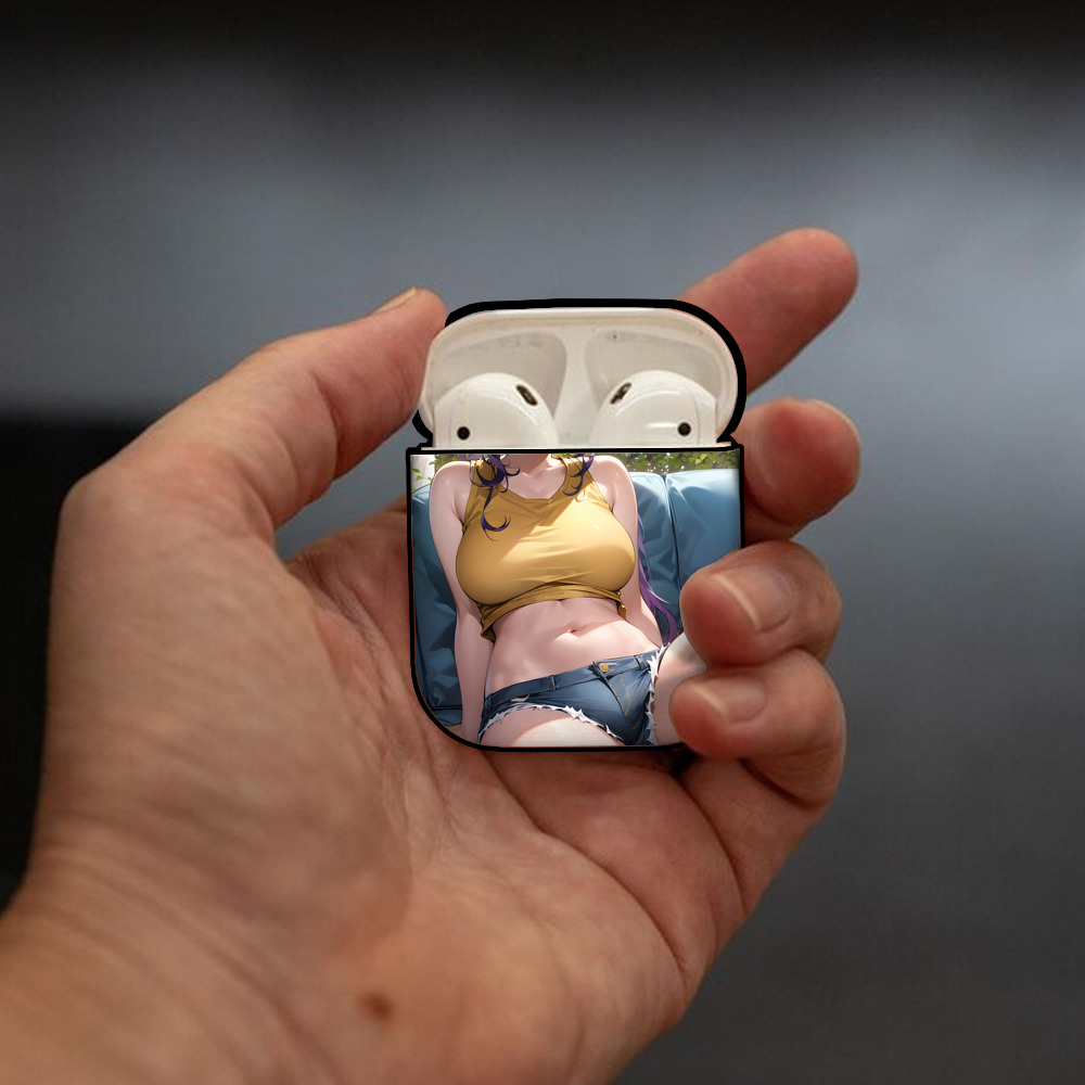 EVA 新世紀エヴァンゲリオン AirPods 第2世代保護ケース ハードシェル ブラック 耐衝撃・防指紋・カラビナ付き