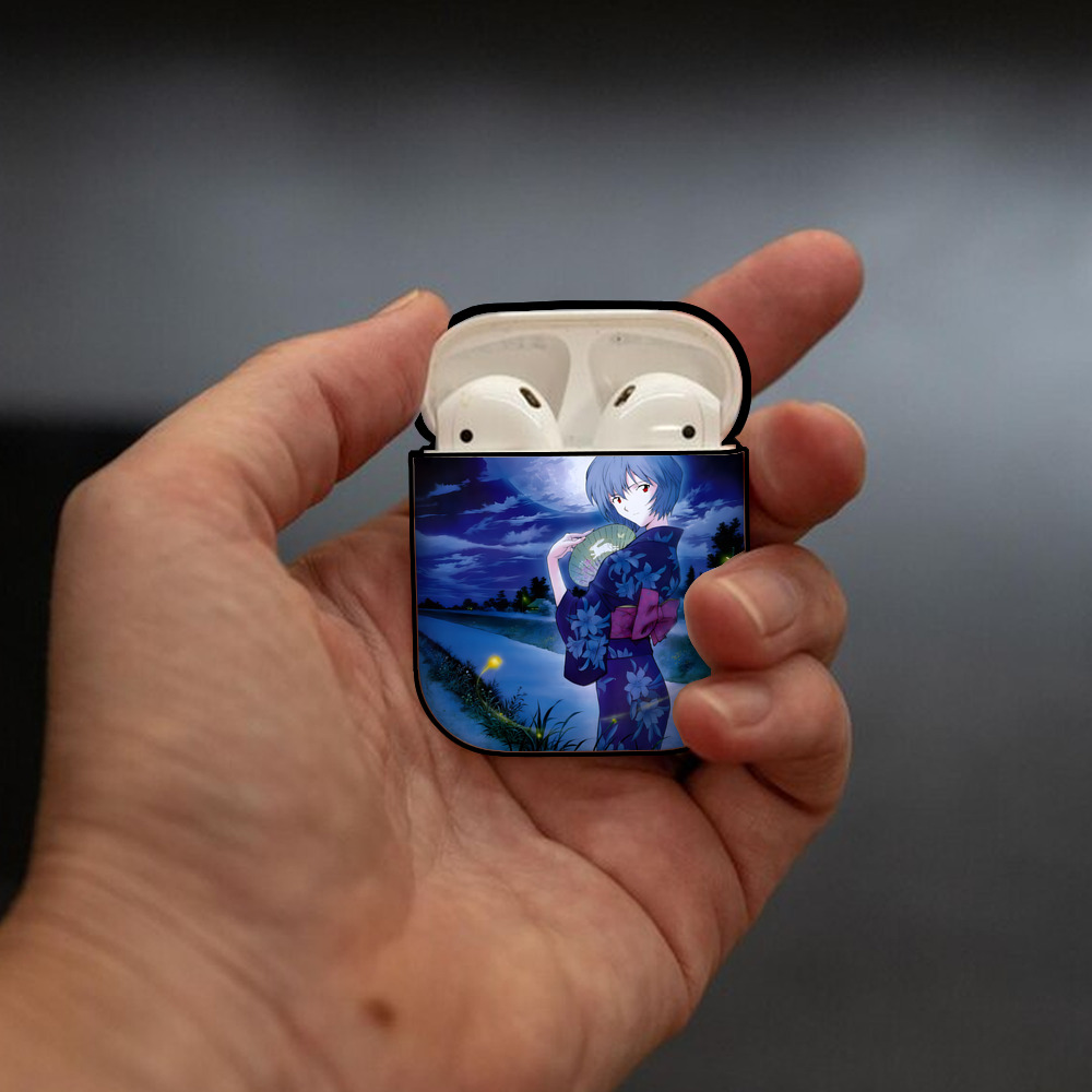 EVA 新世紀エヴァンゲリオン AirPods 第2世代保護ケース ハードシェル ブラック 耐衝撃・防指紋・カラビナ付き