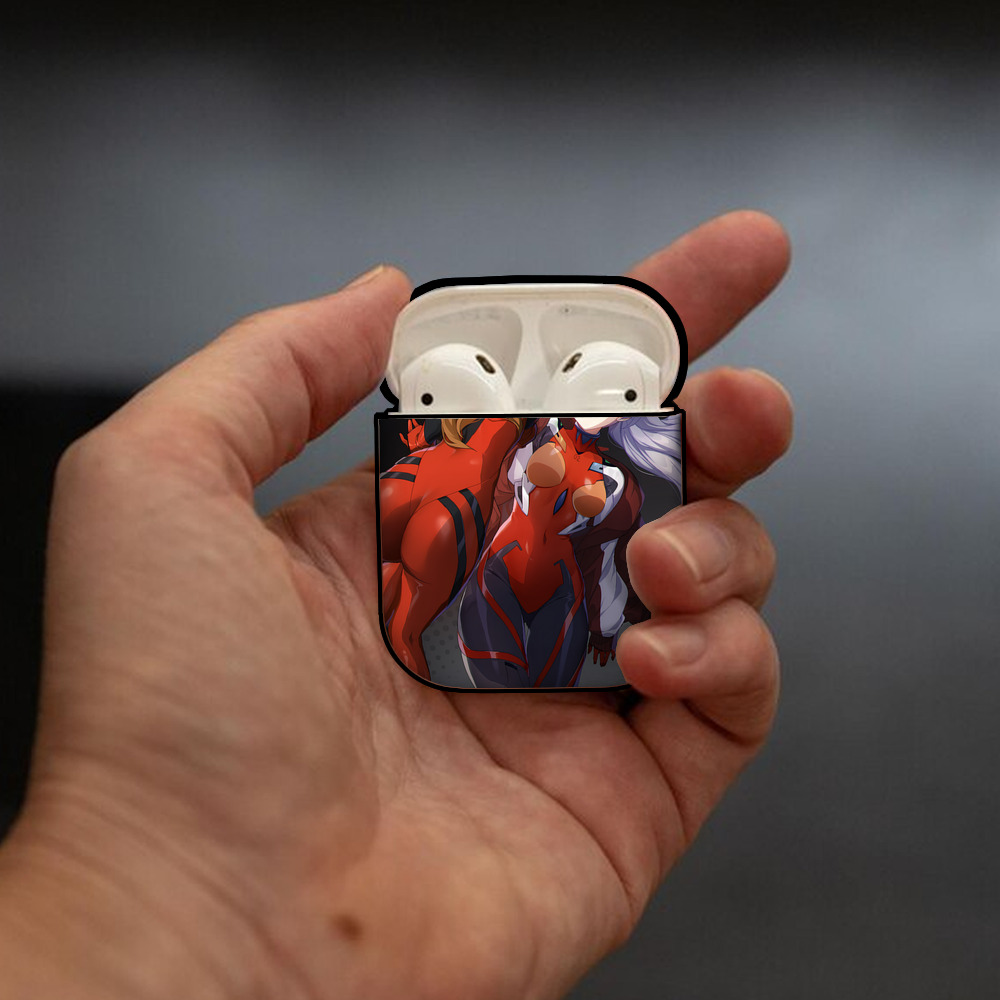 EVA 新世紀エヴァンゲリオン AirPods 第2世代保護ケース ハードシェル ブラック 耐衝撃・防指紋・カラビナ付き