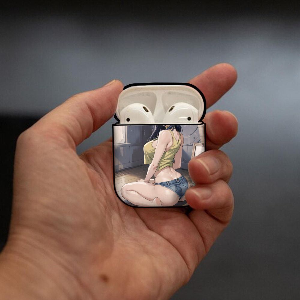 EVA 新世紀エヴァンゲリオン AirPods 第2世代保護ケース ハードシェル ブラック 耐衝撃・防指紋・カラビナ付き