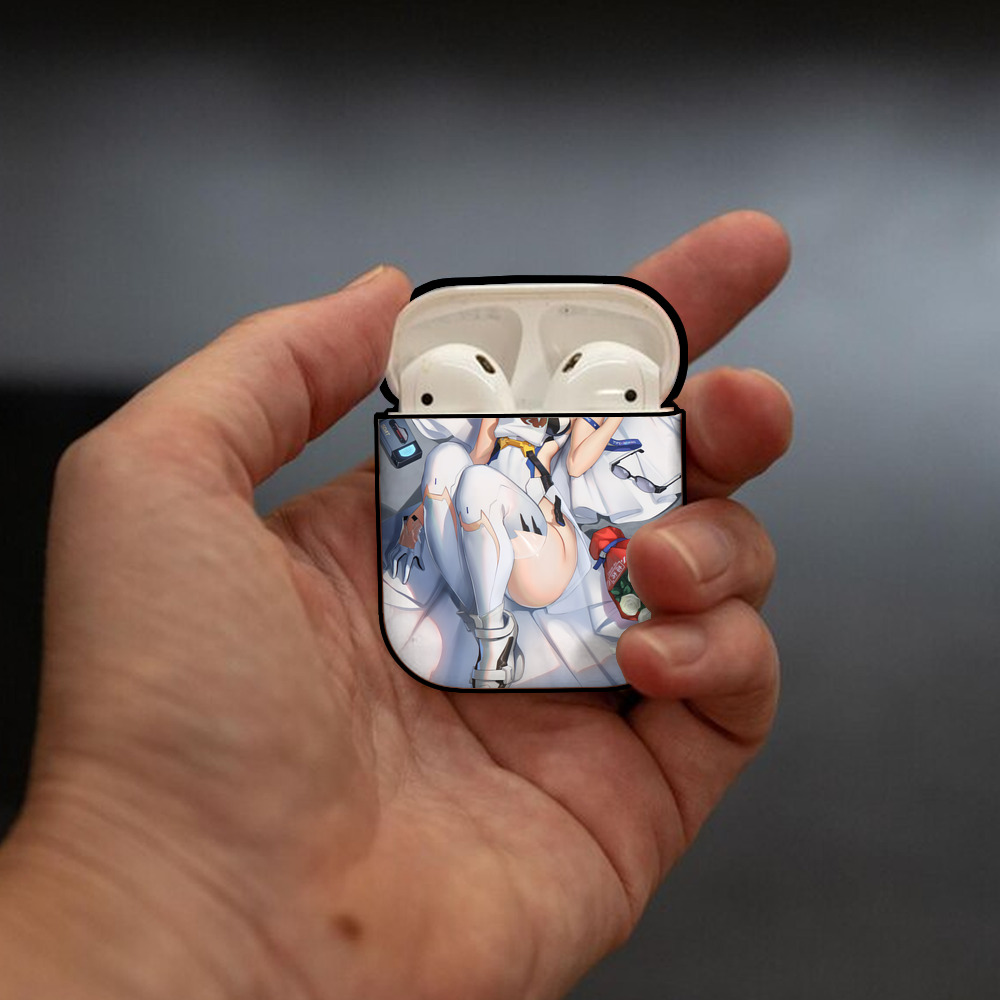 EVA 新世紀エヴァンゲリオン AirPods 第2世代保護ケース ハードシェル ブラック 耐衝撃・防指紋・カラビナ付き