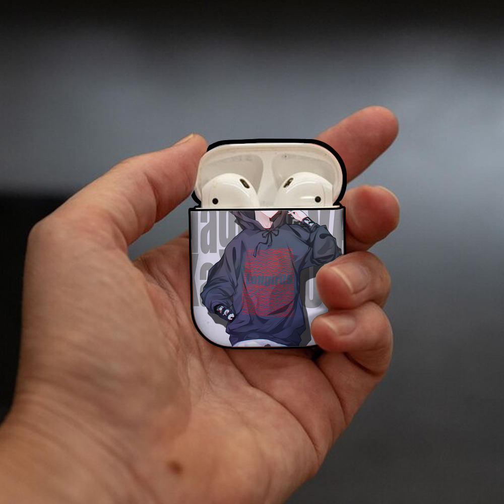 EVA 新世紀エヴァンゲリオン AirPods 第2世代保護ケース ハードシェル ブラック 耐衝撃・防指紋・カラビナ付き