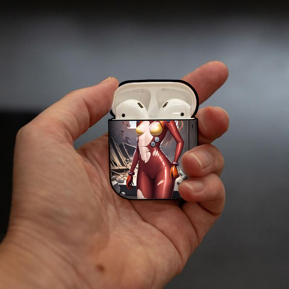 EVA 新世紀エヴァンゲリオン AirPods 第2世代保護ケース ハードシェル ブラック 耐衝撃・防指紋・カラビナ付き