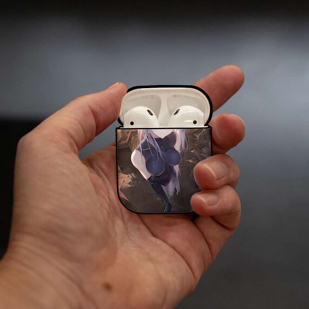 EVA 新世紀エヴァンゲリオン AirPods 第2世代保護ケース ハードシェル ブラック 耐衝撃・防指紋・カラビナ付き