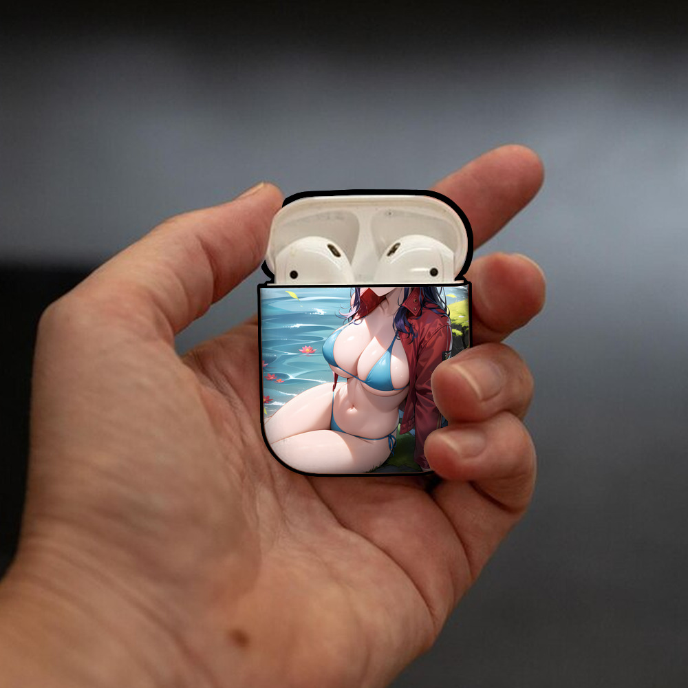 EVA 新世紀エヴァンゲリオン AirPods 第2世代保護ケース ハードシェル ブラック 耐衝撃・防指紋・カラビナ付き