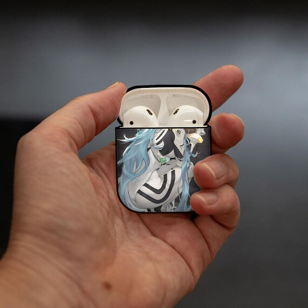 EVA 新世紀エヴァンゲリオン AirPods 第2世代保護ケース ハードシェル ブラック 耐衝撃・防指紋・カラビナ付き
