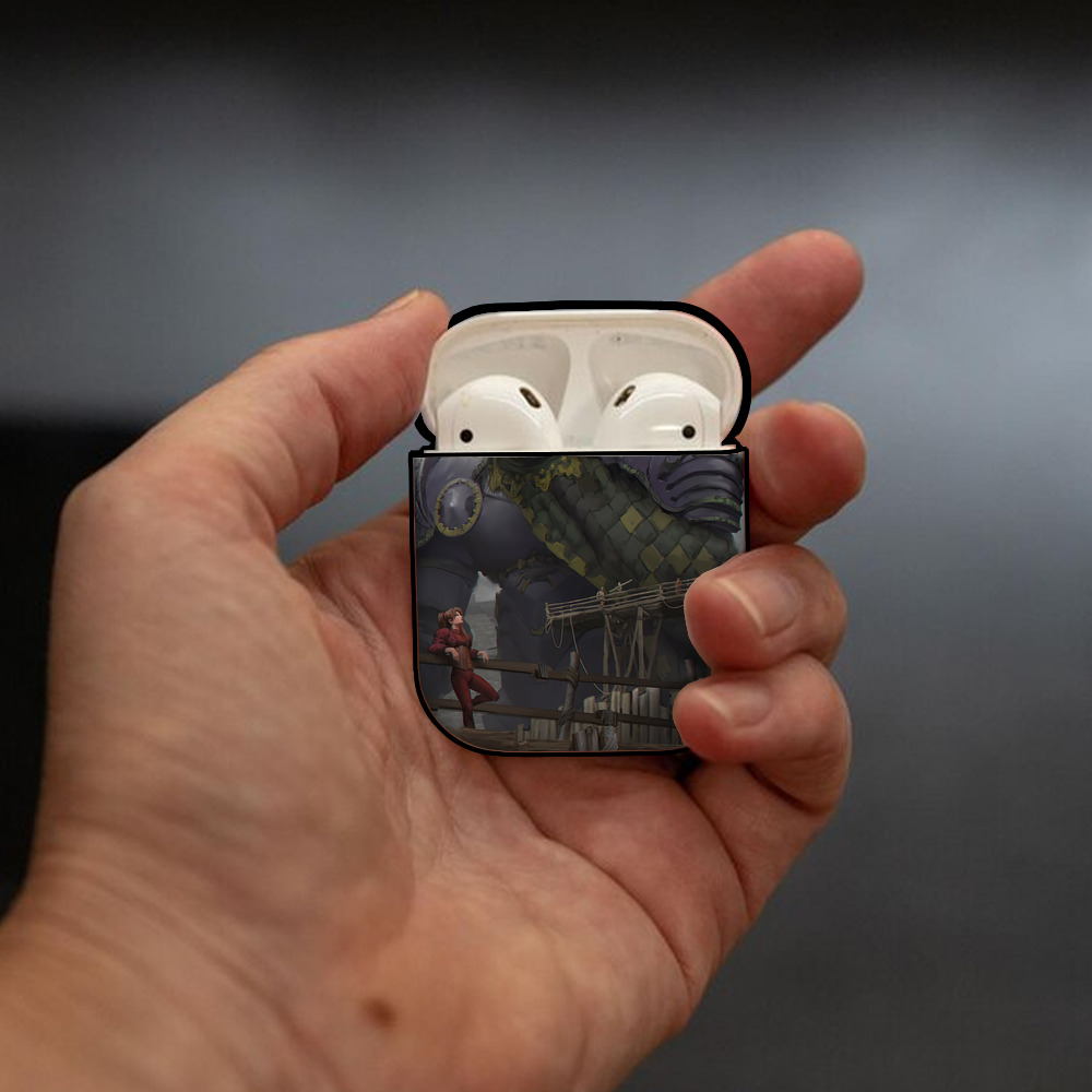EVA 新世紀エヴァンゲリオン AirPods 第2世代保護ケース ハードシェル ブラック 耐衝撃・防指紋・カラビナ付き