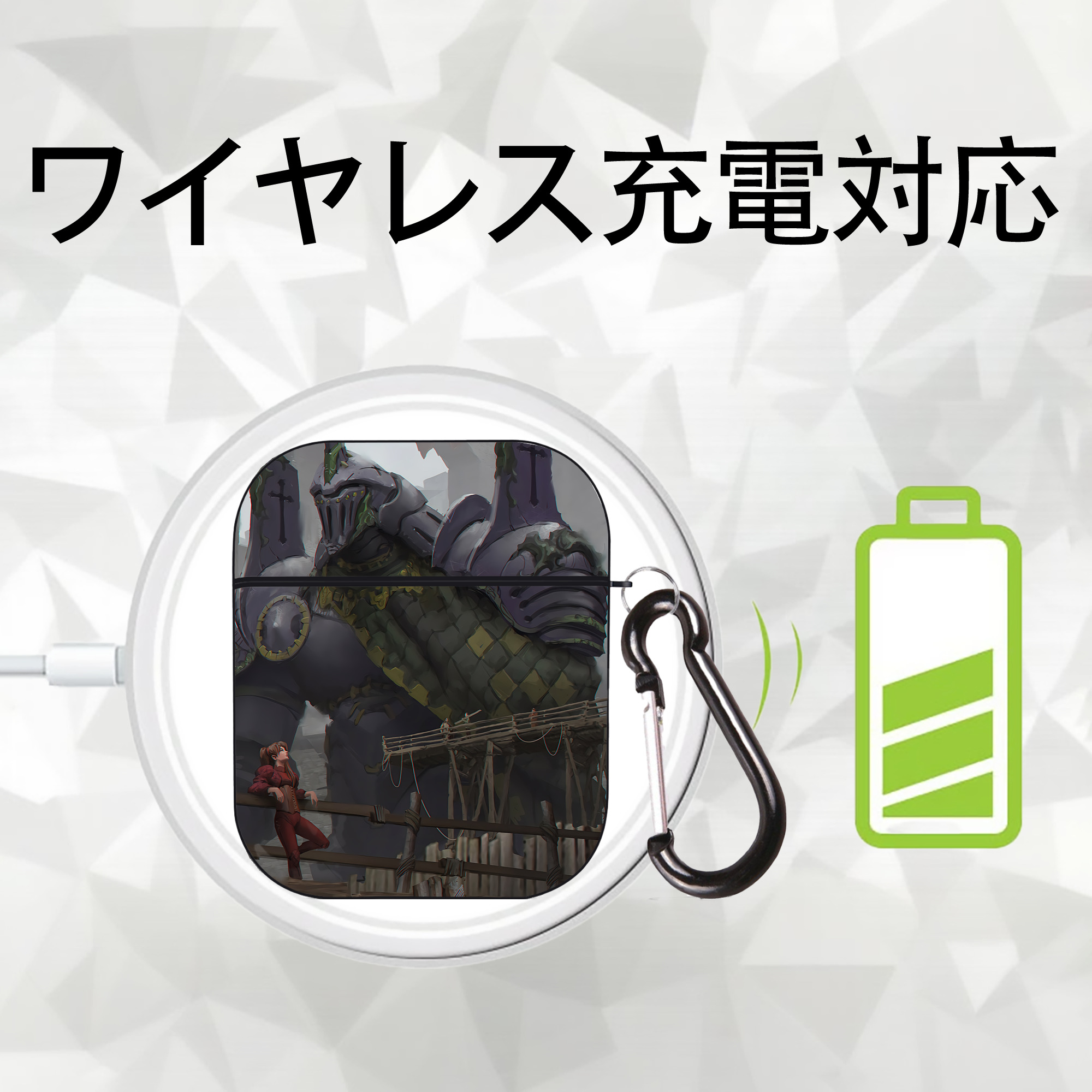 EVA 新世紀エヴァンゲリオン AirPods 第2世代保護ケース ハードシェル ブラック 耐衝撃・防指紋・カラビナ付き