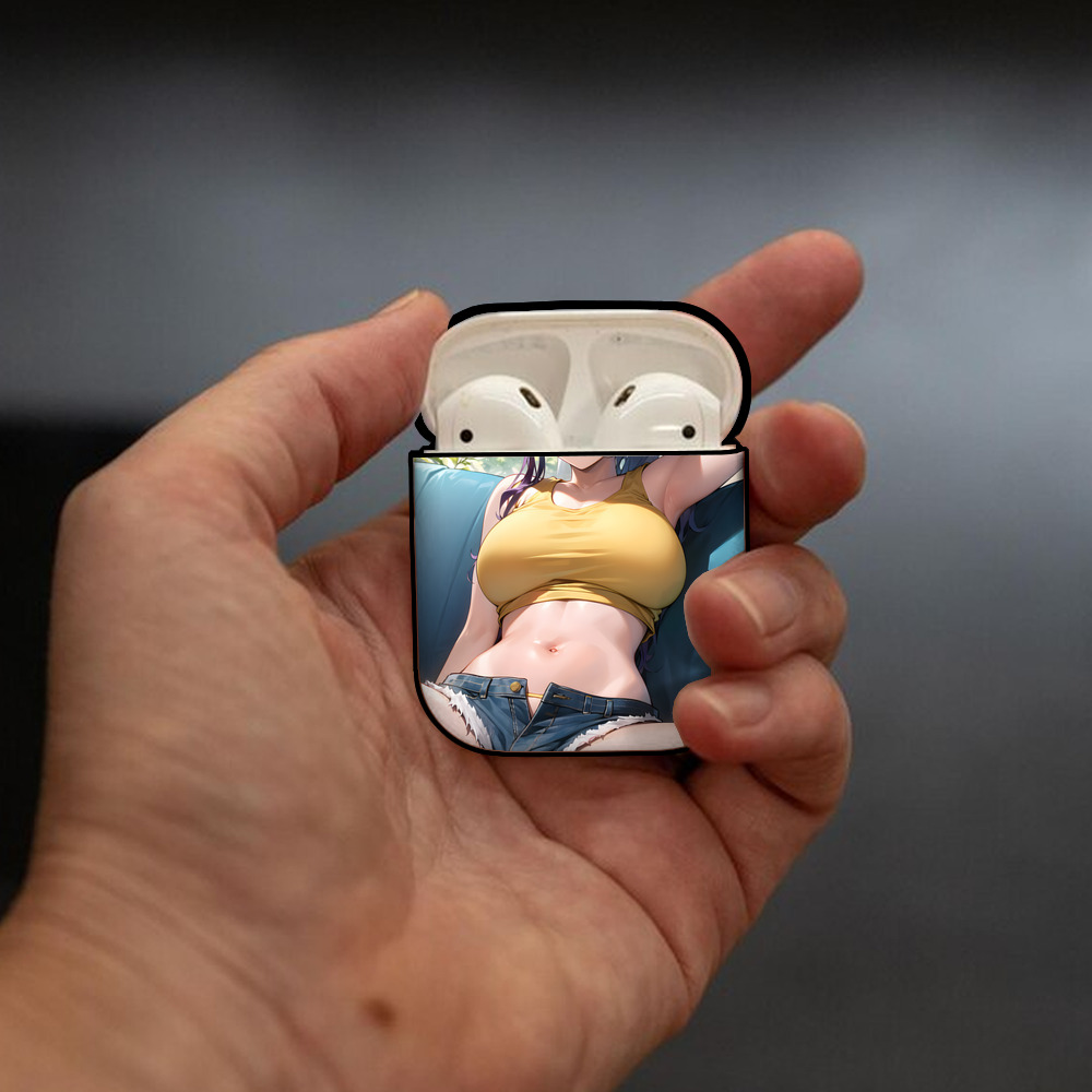 EVA 新世紀エヴァンゲリオン AirPods 第2世代保護ケース ハードシェル ブラック 耐衝撃・防指紋・カラビナ付き